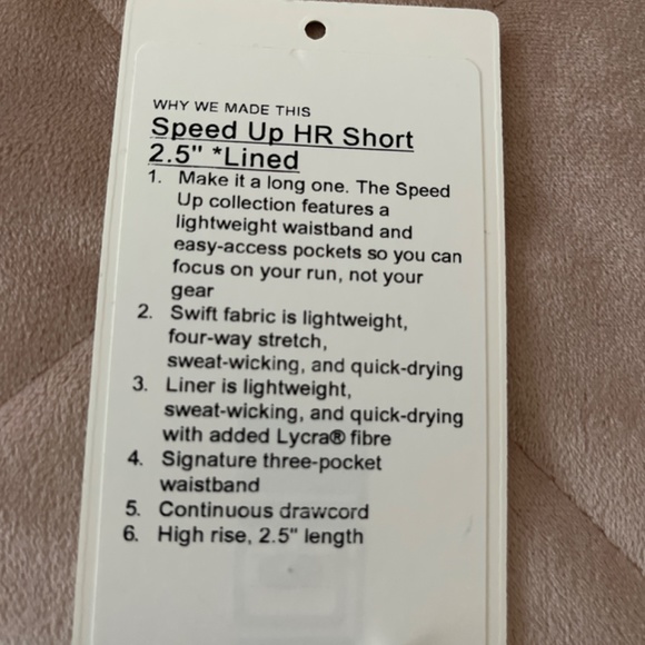 Lululemon | Speed Up High-Rise Lined Shorts 2.5” - Picture 5 of 5